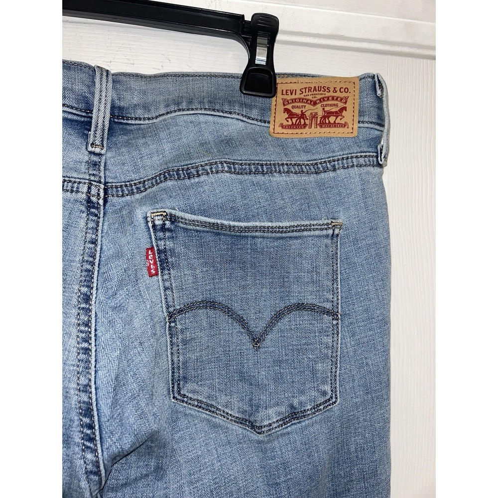 Levi's Slimming Skinny Blue Denim Jeans‎ Size 33 - Picture 5 of 9